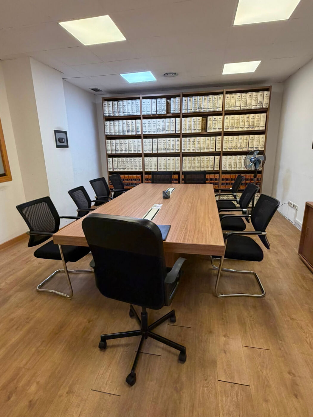 Sala de firmas junto al archivo de protocolos